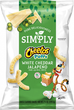 Simply CHEETOS® Puffs White Cheddar Jalapeño Cheese Flavored Snacks