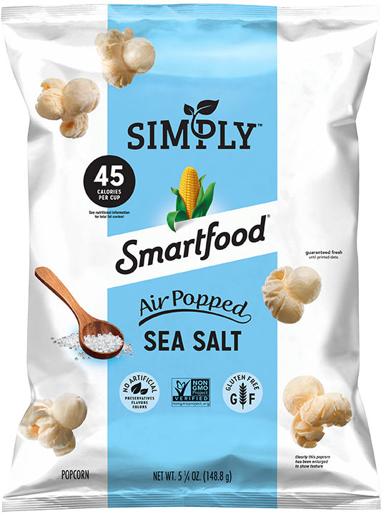 Bag of Simply™ Smartfood® Air Popped Sea Salt Flavored Popcorn
